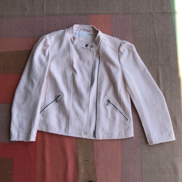 NWT Rebecca Taylor Pink motorcycle style Jacket - Picture 4 of 7